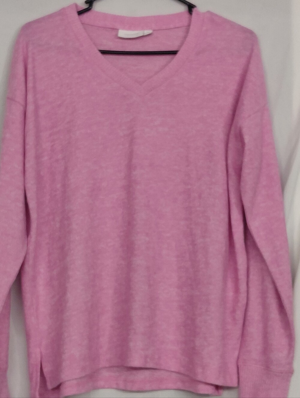 Sussan Soft Pink V-Neck Lightweight Sweater
